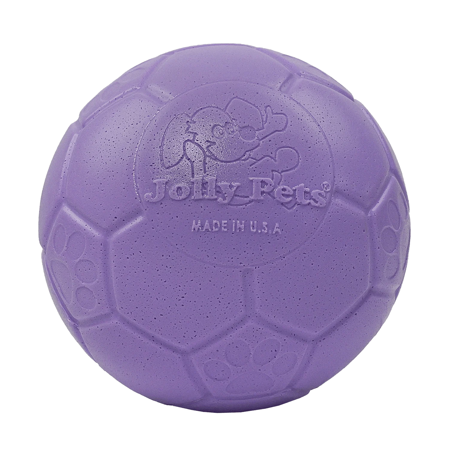 FjTzE3o.png Aportovací míč pro psy, světle fialový, 15 cm – Jolly Pets Jolly Soccer Ball - Obrázek 1