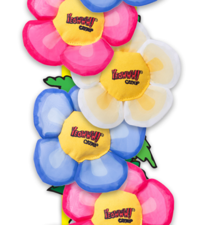 Závěsný stojan s 12 květinovými hračkami – Yeowww! Daisy’s Flower Tops