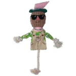 Přetahovací hračka strašák s šustícím tělem a lanem – Garden Paws Scarecrow Scary Harry M - Obrázek 2