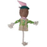 Přetahovací hračka strašák s šustícím tělem a lanem – Garden Paws Scarecrow Scary Harry M - Obrázek 3