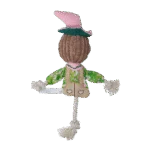 Hračka na přetahování ve tvaru strašáka s šustícím tělem a provazem – Garden Paws Scarecrow Scary Harry S - Obrázek 3