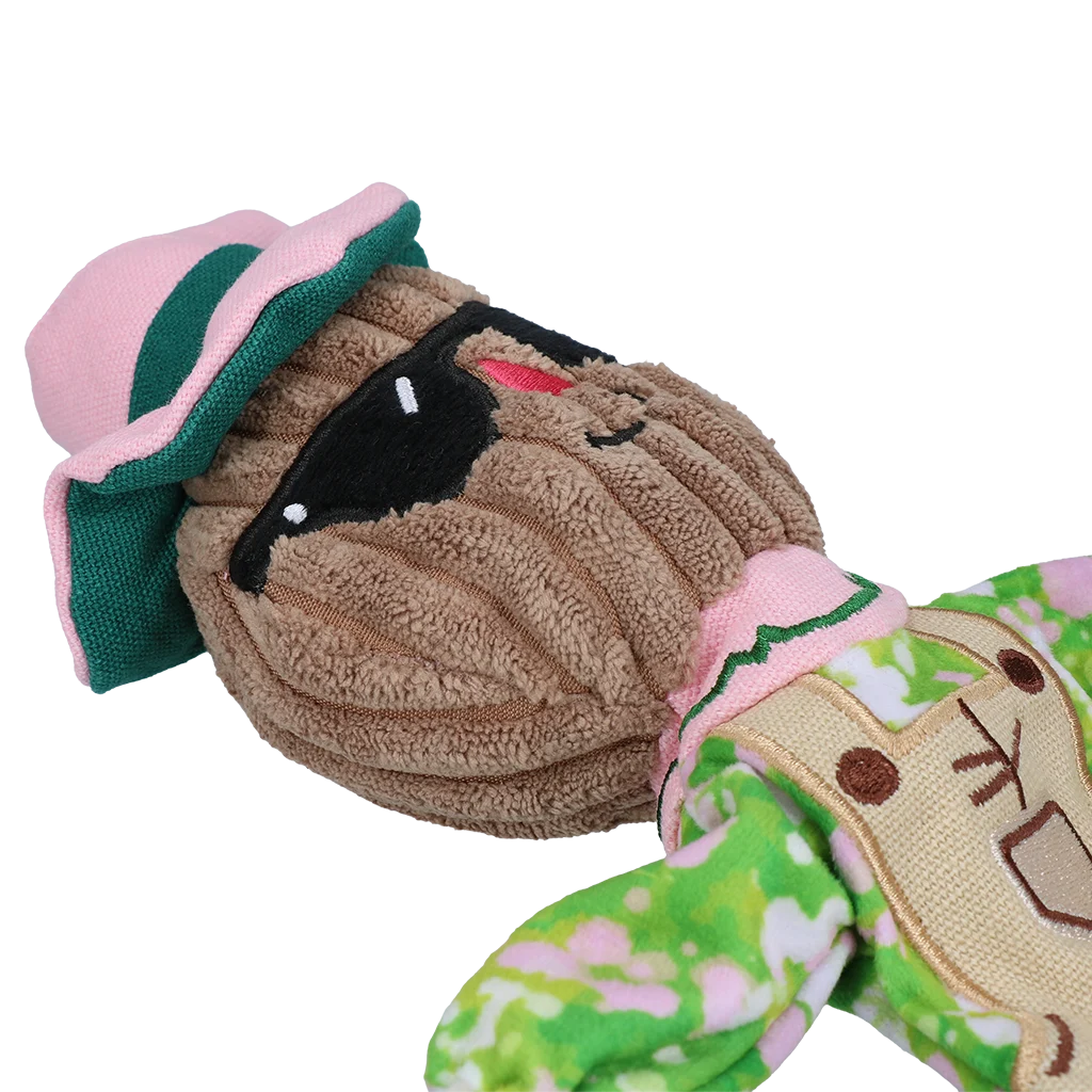 Hračka na přetahování ve tvaru strašáka s šustícím tělem a provazem – Garden Paws Scarecrow Scary Harry S - Obrázek 4