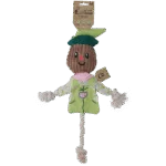 Přetahovací hračka strašák s šustícím tělem a lanem – Garden Paws Scarecrow Indy Fields M