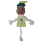 Přetahovací hračka strašák s šustícím tělem a lanem – Garden Paws Scarecrow Indy Fields M - Obrázek 2