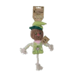 Přetahovací hračka strašák se šustícím tělem a lanem – Garden Paws Scarecrow Indy Fields S