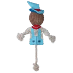 Přetahovací hračka strašák se šustícím tělem a lanem – Garden Paws Scarecrow Calvin Crow M - Obrázek 3