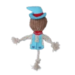 Přetahovací hračka strašák s šustícím tělem a lanem – Garden Paws Scarecrow Calvin Crow S - Obrázek 3