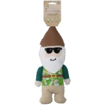 Plyšová hračka pro psy zahradní trpaslík s pískátkem M – Garden Paws Garden Gnome Smirking Steve M