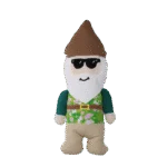Plyšová hračka pro psy zahradní trpaslík s pískátkem M – Garden Paws Garden Gnome Smirking Steve M - Obrázek 2