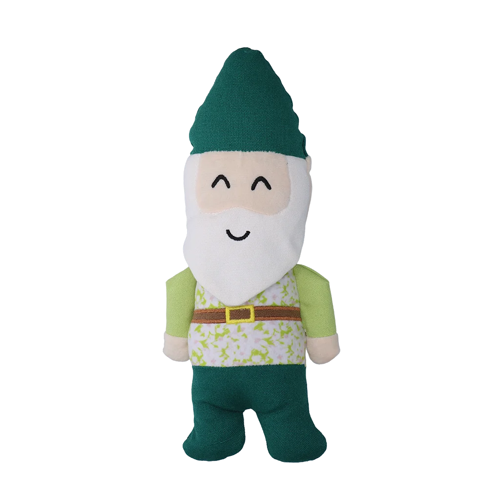 Plyšová hračka pro psy zahradní skřítek s pískátkem M – Garden Paws Garden Gnome Gentle George M - Obrázek 2