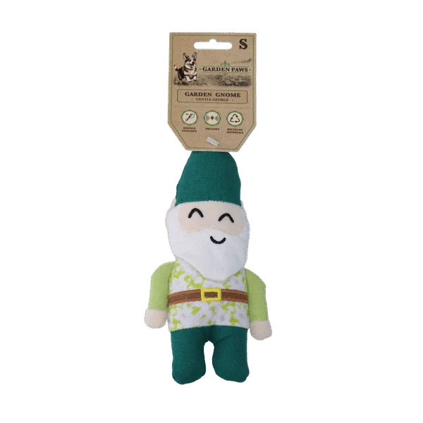 Plyšová hračka pro psy Zahradní trpaslík s pískátkem S – Garden Paws Garden Gnome Gentle George S