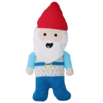 Plyšová hračka pro psy Zahradní trpaslík s pískátkem M – Garden Paws Garden Gnome Happy Henry M - Obrázek 2