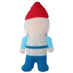 Plyšová hračka pro psy Zahradní trpaslík s pískátkem M – Garden Paws Garden Gnome Happy Henry M - Obrázek 3