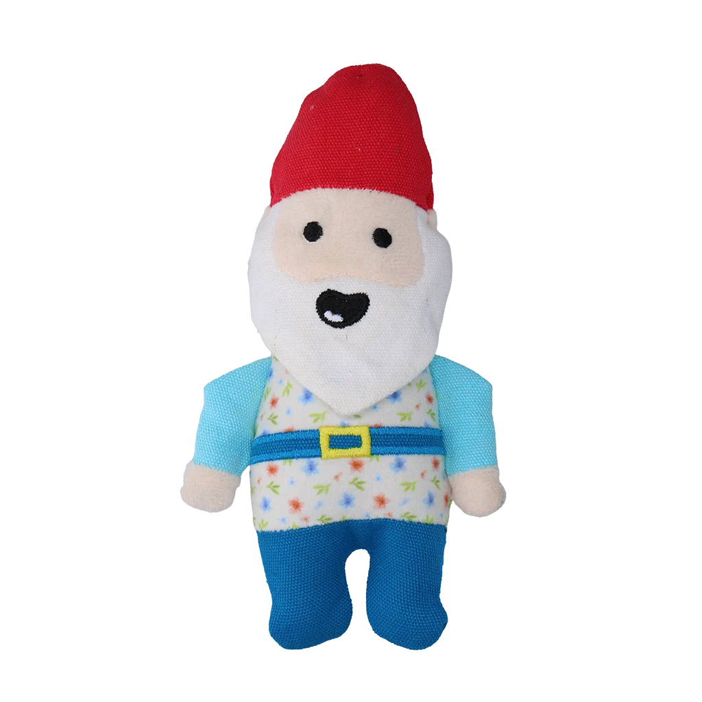 Plyšová hračka pro psy zahradní trpaslík s pískátkem S – Garden Paws Garden Gnome Happy Henry S - Obrázek 2