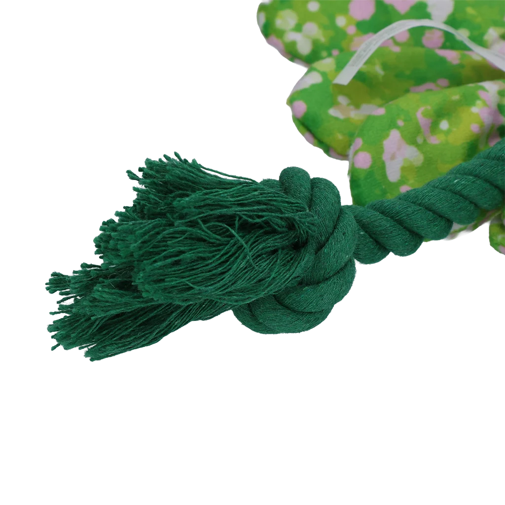 Plyšová hračka pro psy ve tvaru květiny s provazem M – Garden Paws Flower Summer Shrubs M - Obrázek 4