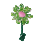 Plyšová hračka pro psy ve tvaru květiny s provazem S – Garden Paws Flower Summer Shrubs S - Obrázek 2