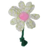 Plyšová hračka pro psy, květina s provazem, M – Garden Paws Flower Spring Sakura - Obrázek 2