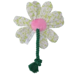 Plyšová hračka pro psy, květina s provazem, M – Garden Paws Flower Spring Sakura - Obrázek 3