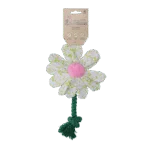Plyšová hračka pro psy Květina s lanem, S – Garden Paws Flower Spring Sakura