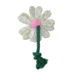 Plyšová hračka pro psy Květina s lanem, S – Garden Paws Flower Spring Sakura - Obrázek 3