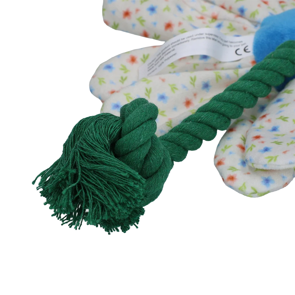 Plyšová hračka pro psy ve tvaru květiny s lanem, M – Garden Paws Flower Sky Flowers - Obrázek 4