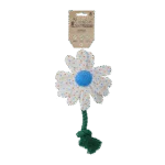 Plyšová hračka pro psy ve tvaru květiny s lanem, S – Garden Paws Flower Sky Flowers
