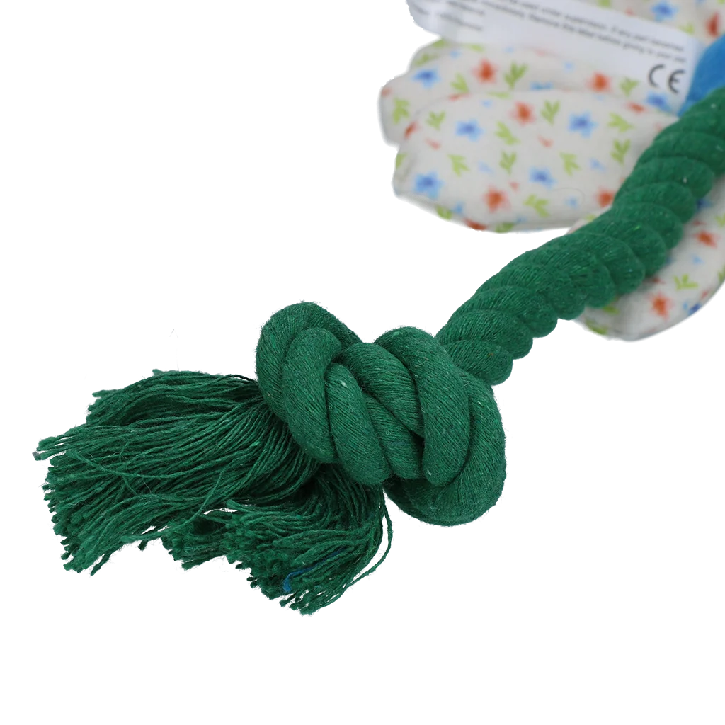 Plyšová hračka pro psy ve tvaru květiny s lanem, S – Garden Paws Flower Sky Flowers - Obrázek 3