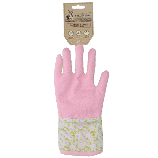 Čichací hračka se šustivým materiálem a prostorem na pamlsky – Garden Paws Garden Glove Spring Sakura
