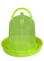Napájecí věž pro slepice z průhledného plastu, limetkově zelená, 1,5 l – Gaun - Obrázek 2
