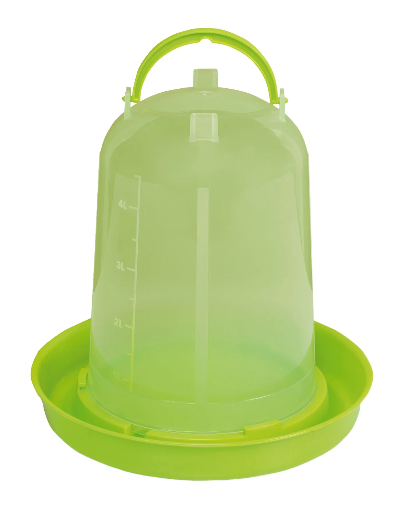 Napájecí věž pro slepice z průhledného plastu, limetkově zelená, 5 l – Gaun - Obrázek 2