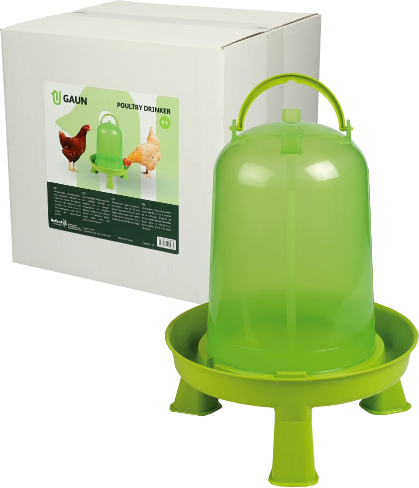 Napáječka pro drůbež na nožičkách, limetkově zelená, 5 l – Gaun - Obrázek 1