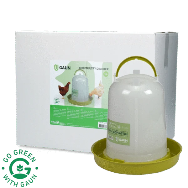 Napájecí věž pro slepice z recyklovaného plastu, limetkově zelená 10 l – Gaun Bio