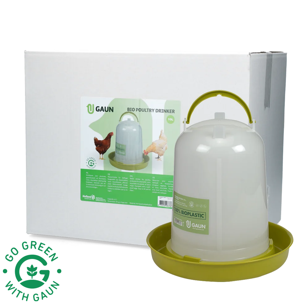 Napájecí věž pro slepice z recyklovaného plastu, limetkově zelená 10 l – Gaun Bio - Obrázek 1