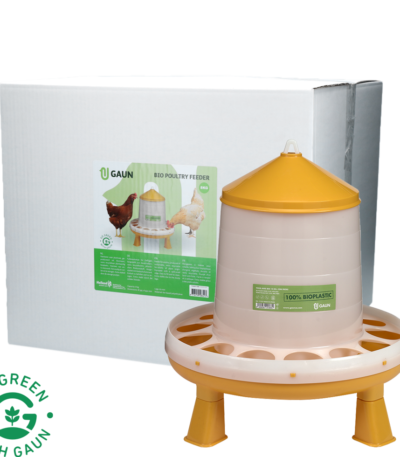 Krmný zásobník pro drůbež na nožkách, limetkově zelený, 8 kg – Gaun Bio Green Lemon