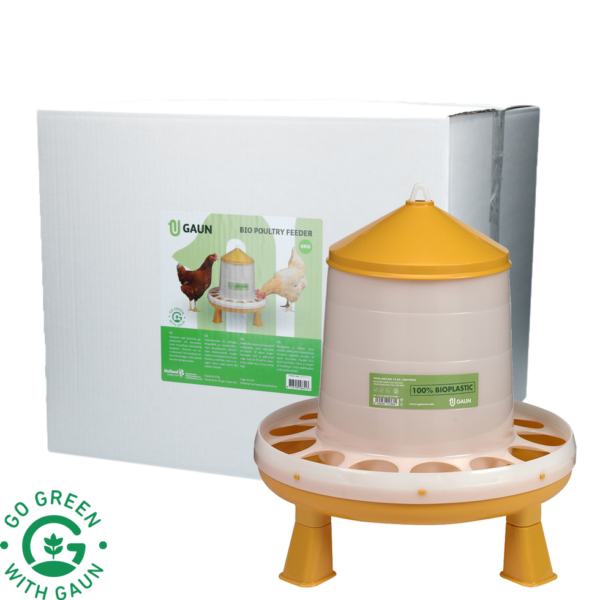 Krmný zásobník pro drůbež na nožkách, limetkově zelený, 8 kg – Gaun Bio Green Lemon