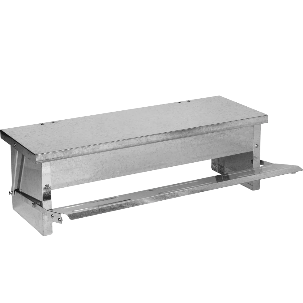 Šlapací krmítko pro slepice s víkem, 56 x 36 x 18,5 cm – Gaun - Obrázek 2