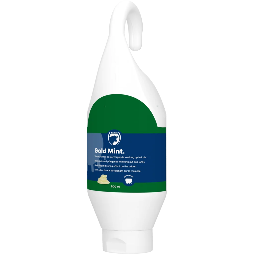 Gel na vemeno s mátovým olejem pro dojnice, 500 ml – Excellent Gold Mint - Obrázek 1