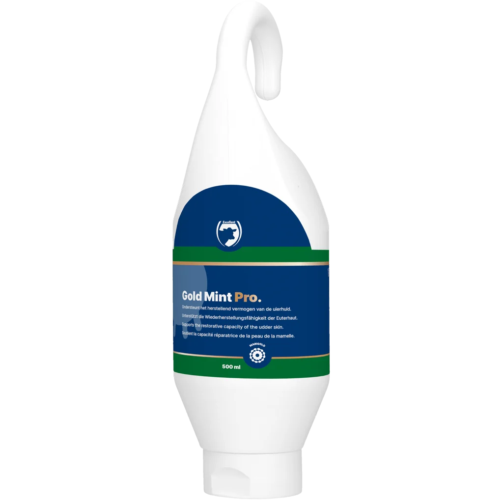 GOLD3007.png Gel na vemeno s měsíčkem lékařským pro dojnice, 500 ml – Excellent Gold Mint Pro - Obrázek 1