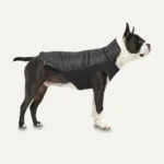 Psí bunda s plyšovou podšívkou a vodoodpudivým povrchem, velikost S, černá – Goo-eez Mock Neck Signature Wrap Jacket - Obrázek 2