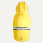 Pláštěnka pro psy s kapucí a reflexním lemem, velikost S, žlutá a šedá – Goo-eez Reflective Hooded Raincoat - Obrázek 3