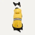 Pláštěnka pro psa s kapucí a reflexním lemem, XXL, délka zad 64 cm, žlutá a šedá – Goo-eez Reflective Hooded Raincoat - Obrázek 2