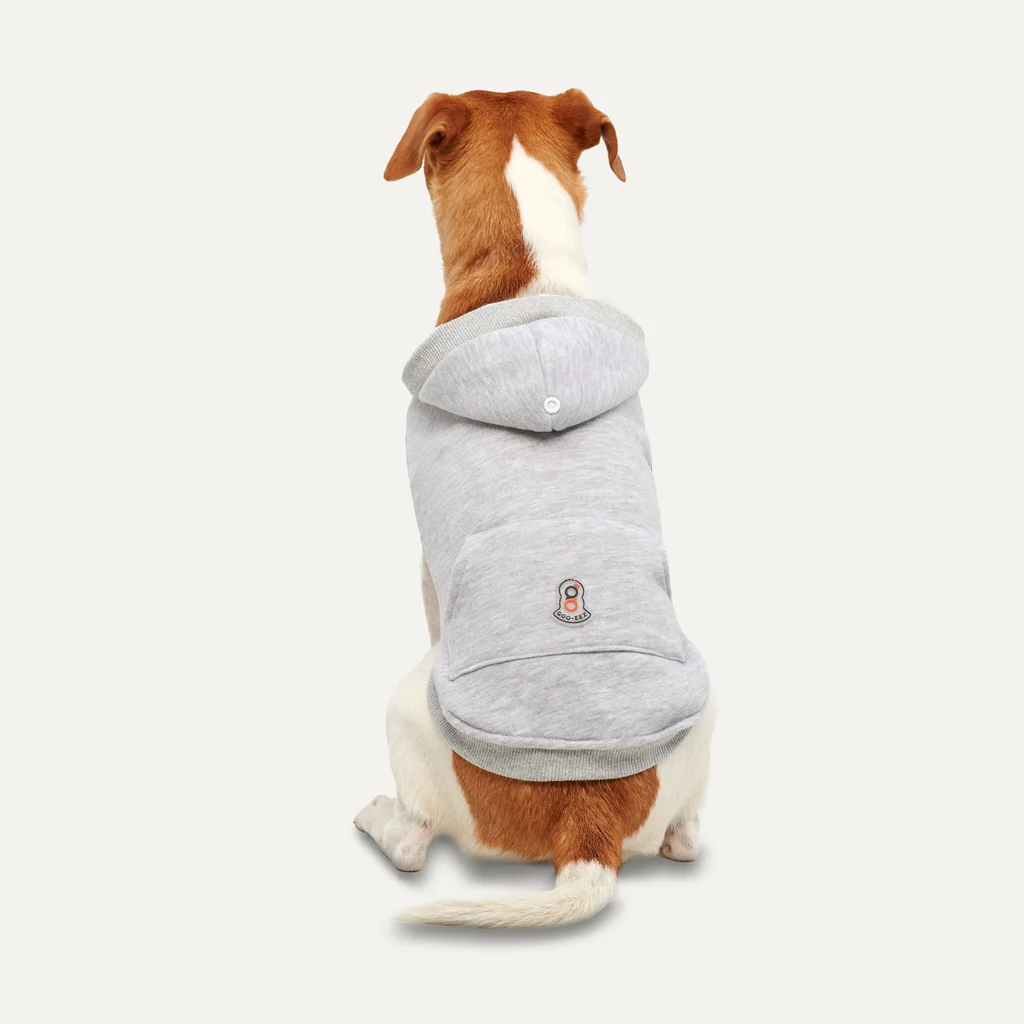 Mikina pro psa z fleecu s plyšovou podšívkou, velikost XXL, šedá – Goo-eez Kangaroo Fleece Hoodie - Obrázek 4