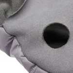 Psí sněhová kombinéza s kapucí, nepromokavá, XS, délka zad 29 cm, šedá – Goo-eez Hooded Full Body Snowsuit - Obrázek 4