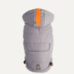 Sněhový oblek pro psa s kapucí, voděodolný, L, délka zad 52 cm, šedý – Goo-eez Hooded Full Body Snowsuit - Obrázek 5
