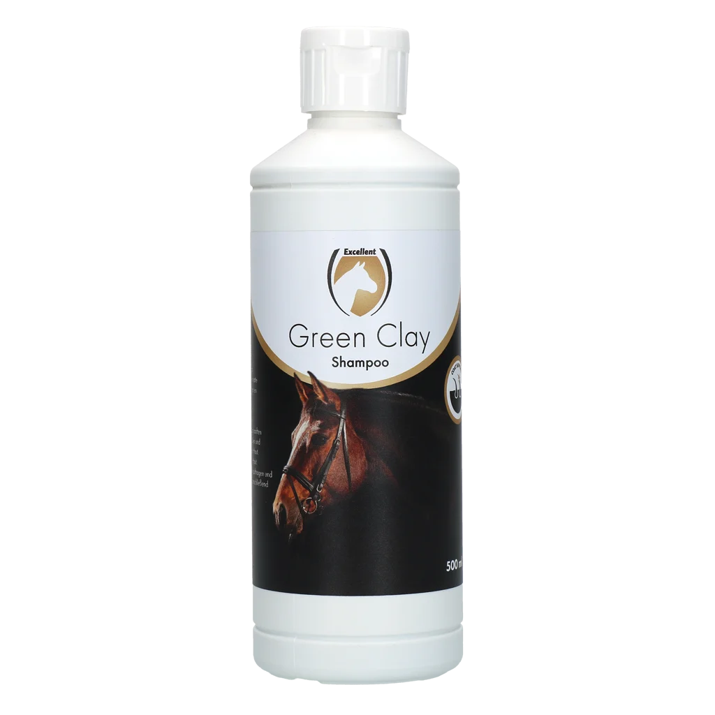 Šampon pro koně se zeleným jílem, 500 ml – Excellent Horse Green Clay Shampoo - Obrázek 1