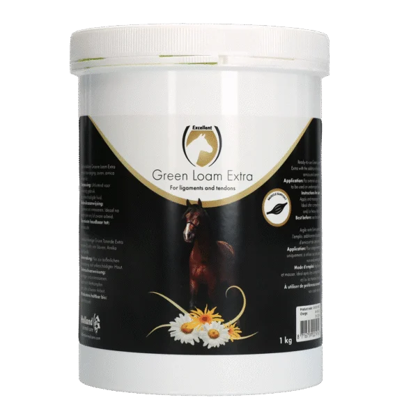 Zelený jíl s bylinkami, 1 kg – Excellent Horse Green Loam Extra