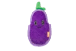 Pískací hračka pro psy se třemi pískátky – Growl Flip Floppz Eddie the Eggplant - Obrázek 2