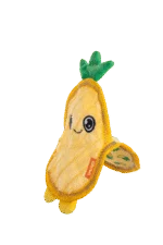 Pískací hračka pro psy se třemi pískátky – Growl Flip Floppz Penny ananas - Obrázek 3