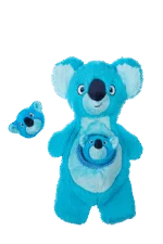 Plyšová hračka pro psy s pískátky a 2 skrytými hračkami – Growl Sidekicks Koala Joey - Obrázek 2