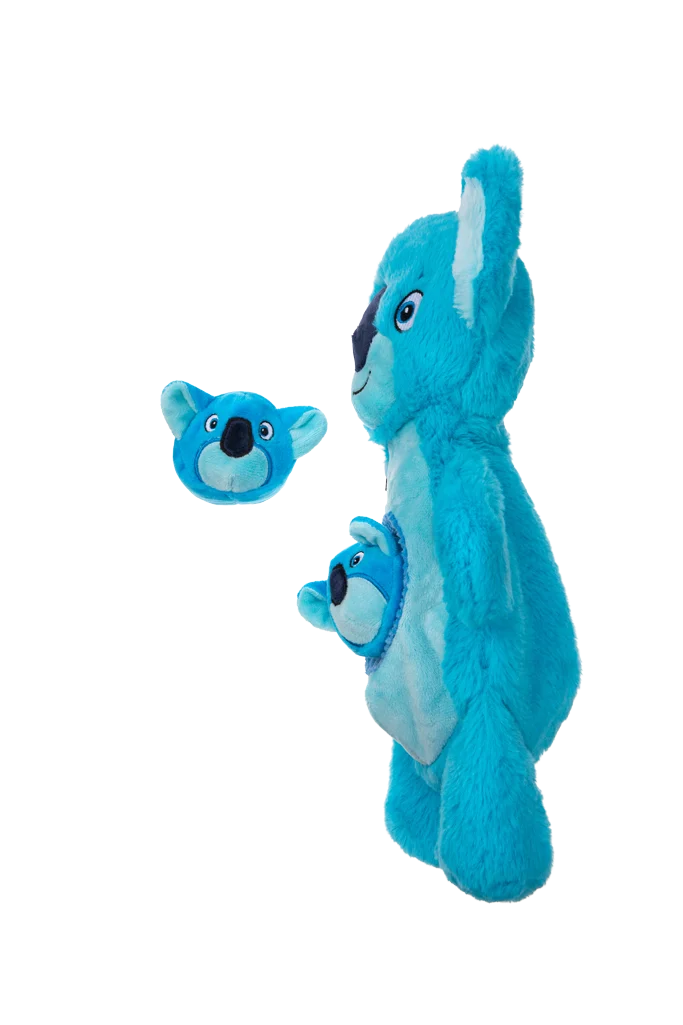 Plyšová hračka pro psy s pískátky a 2 skrytými hračkami – Growl Sidekicks Koala Joey - Obrázek 3